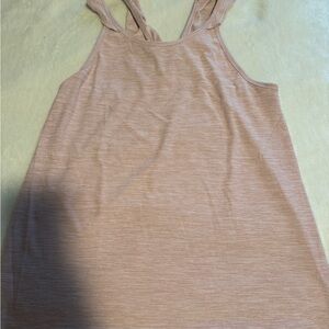Pink Sleeveless Athletic Tank Top